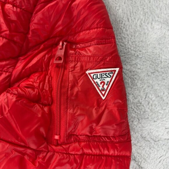 Guess Puffer Red Jacket Men’s Size Medium - Picture 2 of 14